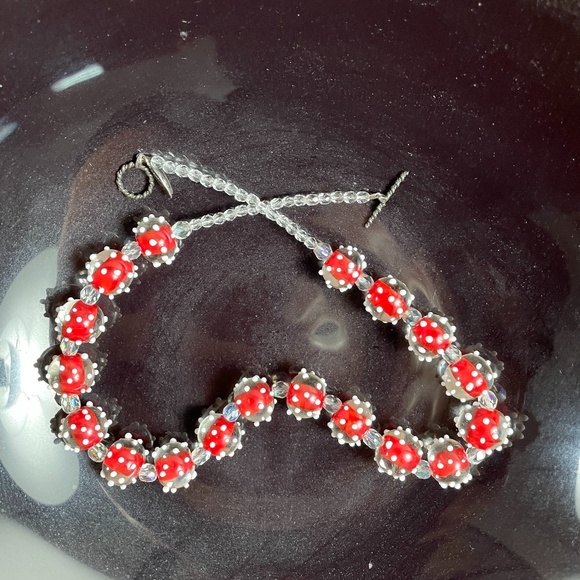 Hand Made Lamp Work Bead Necklace/Earrings - Picture 9 of 9